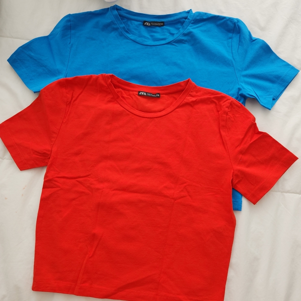 Zara Cropped Tee Set